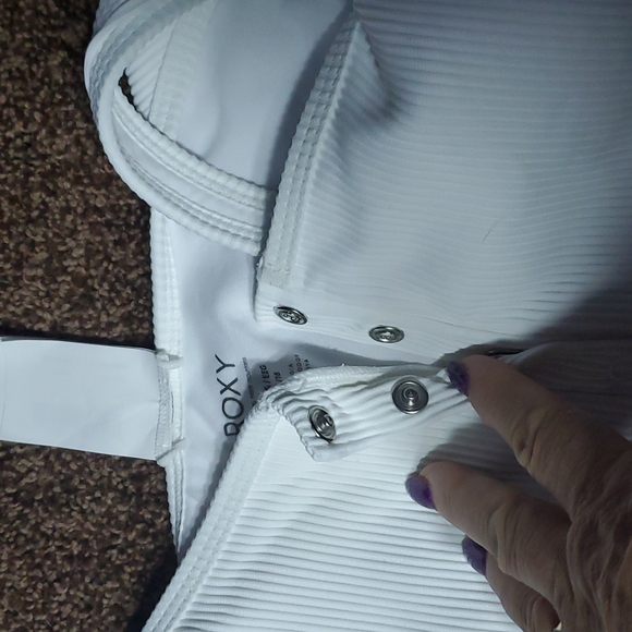 Roxy Juniors' Love The Surf Babe Ribbed Bikini Top - Picture 7 of 7